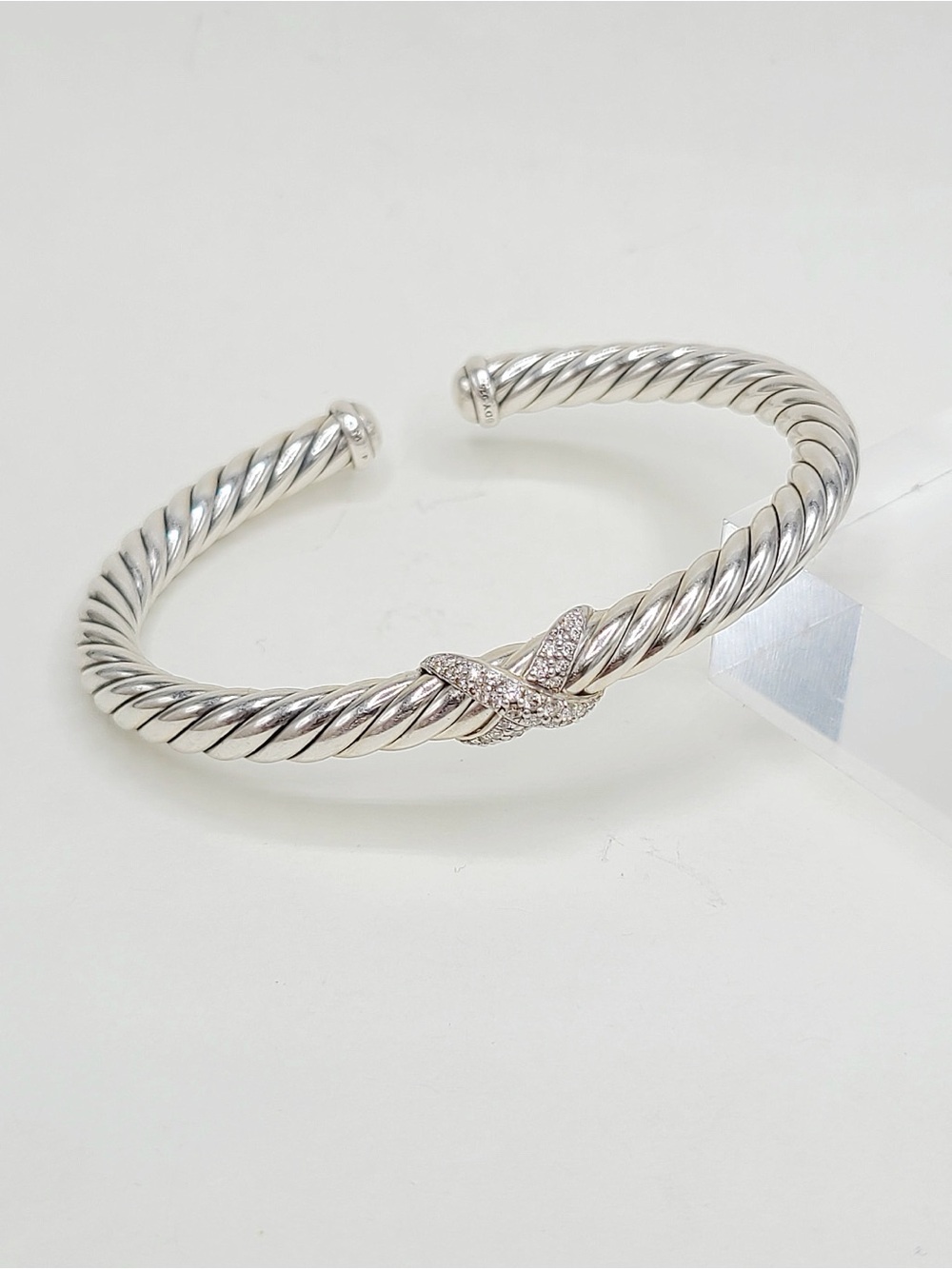 David Yurman Cable Flex X Bracelet With Diamonds , 6mm